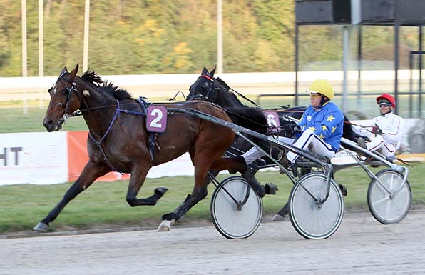 Billie de Montfort holte sich den »Grand Prix de Gelsenkirchen« bereits 2018, damals mit Hugo Langeweg im Sulky - © traberfoto-sx